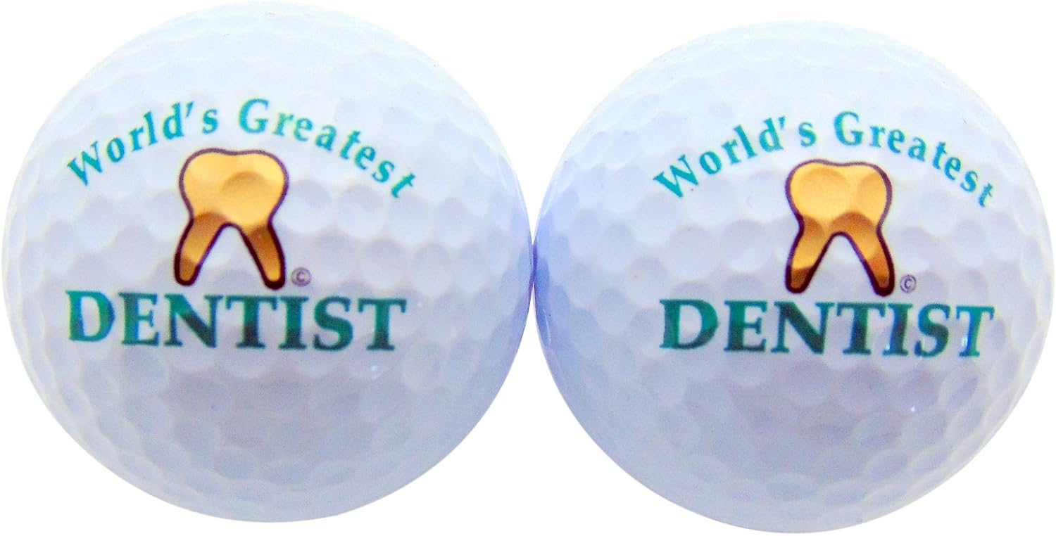 Westin Works Worlds Greatest Dentist Set of 2 Novelty Golf