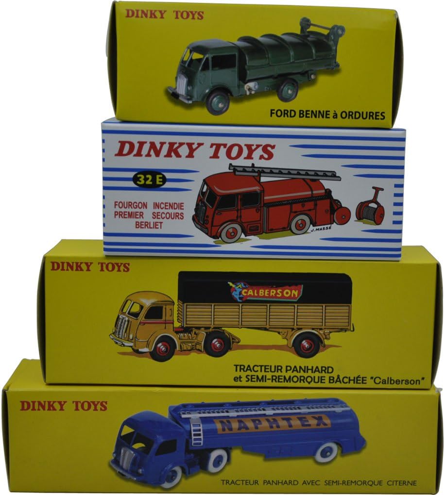 Dinky Toys Four Truck Models Car Alloy Diecast Antique Model Scale 1/43 For Gift For Adult Collector