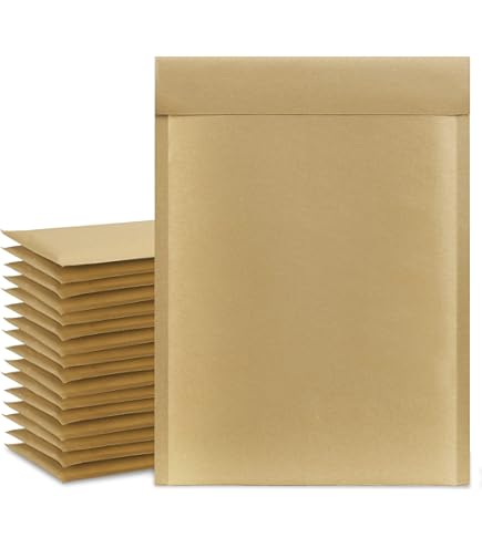 Jiffy Padded Self-Seal Mailers 64371 - Natural Kraft, 12.5" X 19", Pack Of 50, Recyclable Shipping Envelopes
