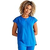 Healing Hands Scrubs for Women Jayden Scrub Top with 2 Pockets, Round Neck, Moisture Wicking and 360° Stretch Fabric HH602