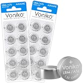 Voniko AG13 LR44 Batteries 20 Pack&mdash;[Ultra Power] Premium Alkaline 1.5 Volt LR44 Button Cell Battery for Toys &amp; Electronic Devices