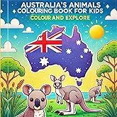 Australia's Animals Coloring Book for Kids: Color and Explore: Educational Animal Coloring Book with Animal Names for kids ages 4-10