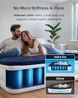 Active Era Luxury Double Inflatable Mattress with Built-in Pump 193x137x36.5cm view 7
