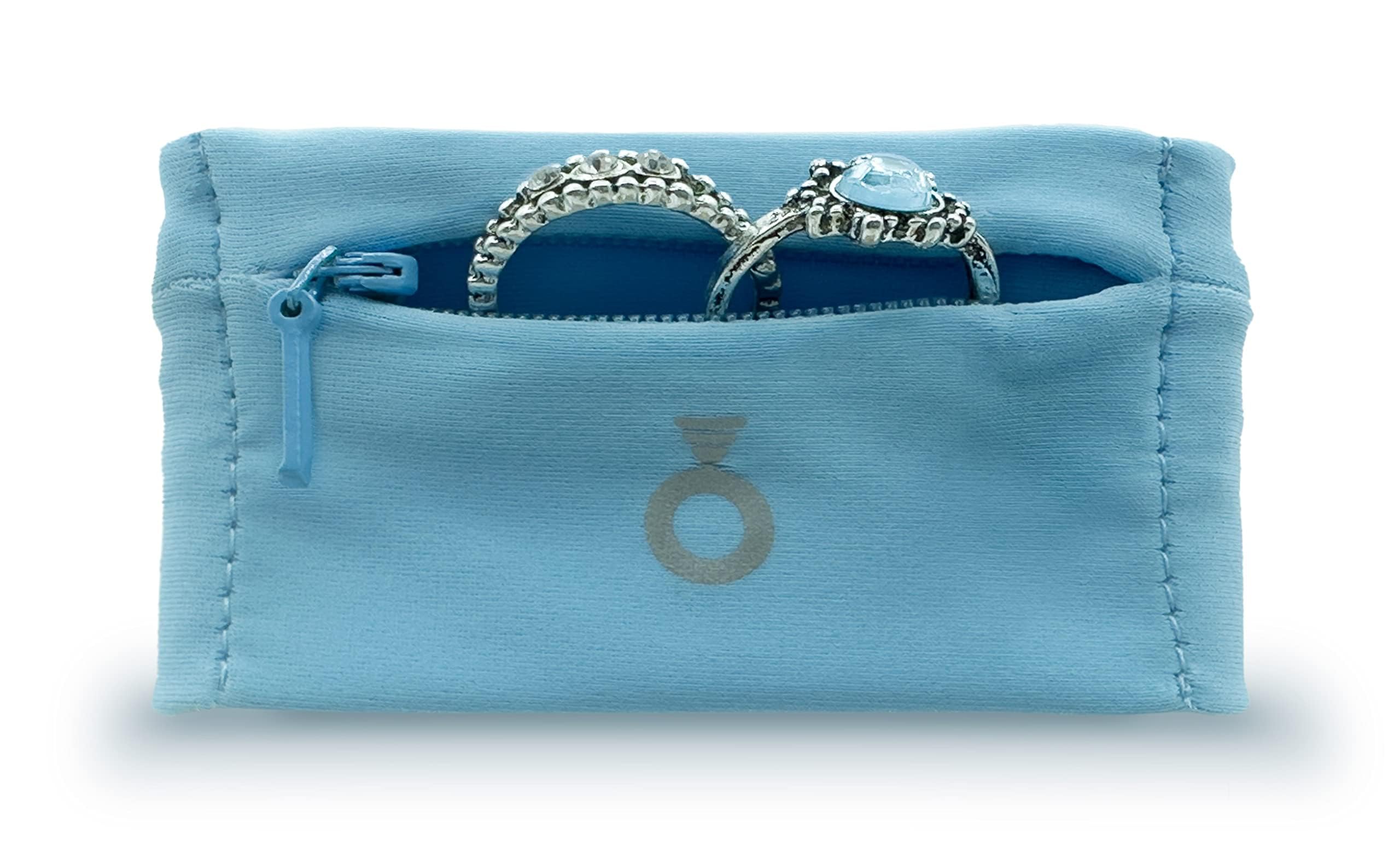 RingHero Wristband with secure zipper | Discretely protect wedding Ring at the Gym, sports or work | Stylish and Patented wristband ring holder/bracelet | Prevent loss, theft, stays on your wrist