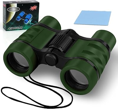 OSDUE Kids Telescope 4x30 Binoculars Army Green Outdoor Educational Gift