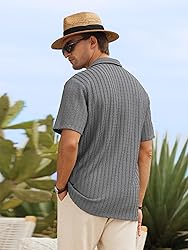 HOTake Men's Summer Beach Shirts Casual Short