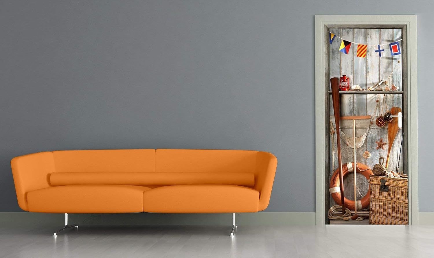 Plage 141033 Sticker ONDOOR, ADHESIVE FOR DOOR -Guernesey, 204 x 83 cm, Multicolor - Image 3