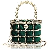 CARIEDO Evening Handbag Women Clutch Purses with Pearl Diamonds for Wedding Prom Birthday Party Dinner Accessories | with Pearl Diamonds, for Wedding, Prom, Birthday Party, Dinner, Accessories