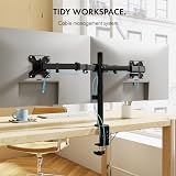 VonHaus Dual Monitor Stand 13-32 inch Desk Clamp 75x75 100x100 VESA view 7