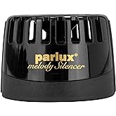Parlux Melody Silencer Hair Dryer Attachment for Noise Reduction. Compatible with Parlux Hairdryers. Lightweight for Salon &amp; Home Use. (Black)