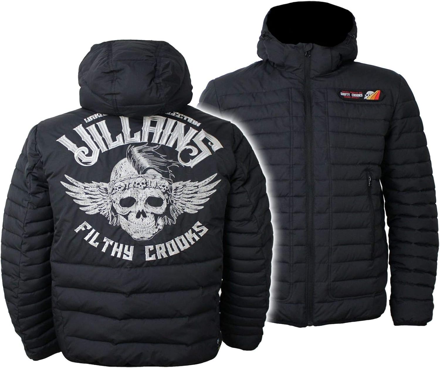 Yakuza Premium Herren Bomberjacke 3960 Schwarz - Limitierte Edition Mit Kapuze