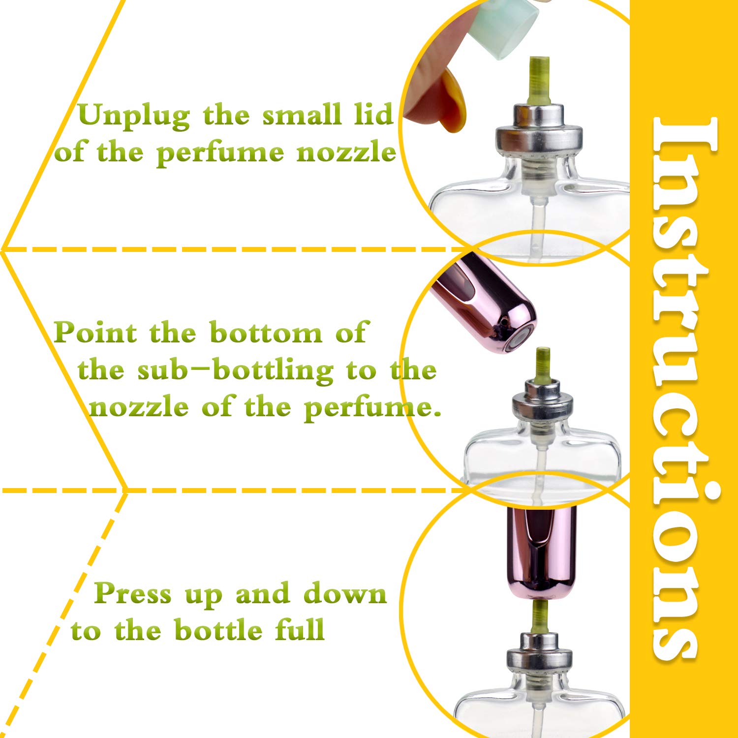 Portable Mini Refillable Perfume Atomizer Bottle，Atomizer Perfume Bottle, Refillable Perfume Spray, Scent Pump Case, Perfume Atomizer Refillable Travel 4 Pcs Pack of 5ml : Beauty