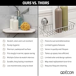 Questech Decor Corner Shower Shelf - Wall Mounted