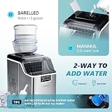 EUHOMY Ice Cube Maker Countertop 44lbs/Day Dual Water Supply 24pcs/cycle view 4