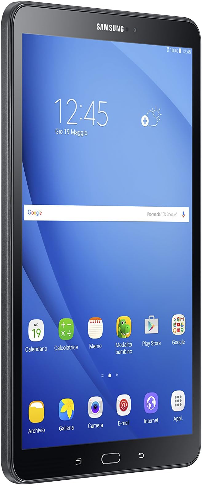 Samsung Galaxy Tab A Tablet Da 10 1 16 Gb Espandibili Wifi Nero Versione Italiana Amazon It Informatica
