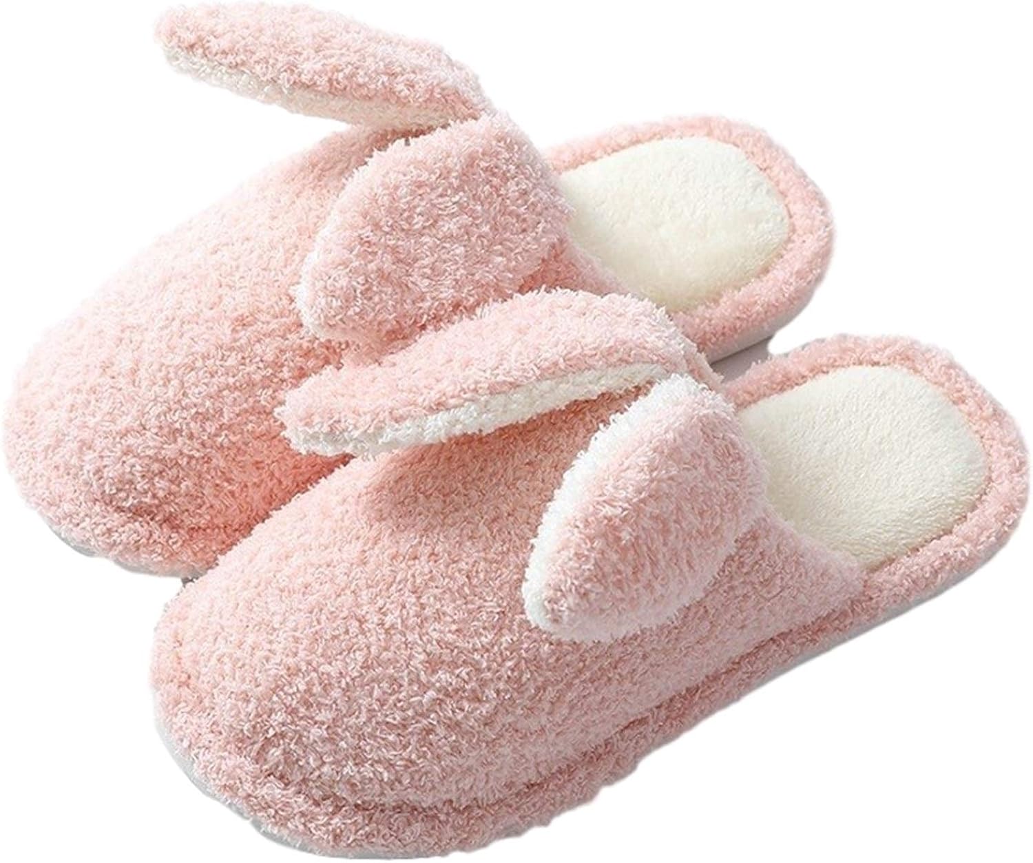 Bunny slippers, Cotton slippers female indoor couples warm home home