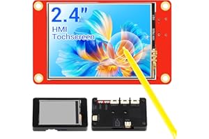 ELECROW ESP32 Display 320×240, 2.4 Inch HMI Touch Screen SPI TFT LCD Touchscreen with Acrylic Case, 32-Bit LX6 Dual-Core Processor, Up to 240MHz, Compatible with Arduino, LVGL, PlatformIO, MicroPython