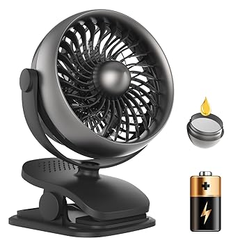 battery operated clip on fan for stroller
