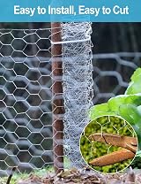 TOYPOPOR Chicken Wire Netting 40cm x 5m Galvanized Garden Fence Hex Mesh view 5