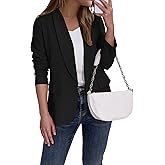 Ahlaray Women's Blazer Business Casual Lapel Collar Long Sleeve Open Front Work Office Suit Jacket Blazer, S-XL