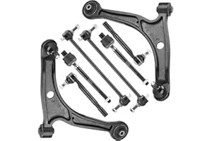 ILONPA Front Lower Control Arms w/Ball Joints Sway Bar End Links Tie Rods for 2001-2005 Acura MDX, 2003-2005 Honda Pilot (8pc)
