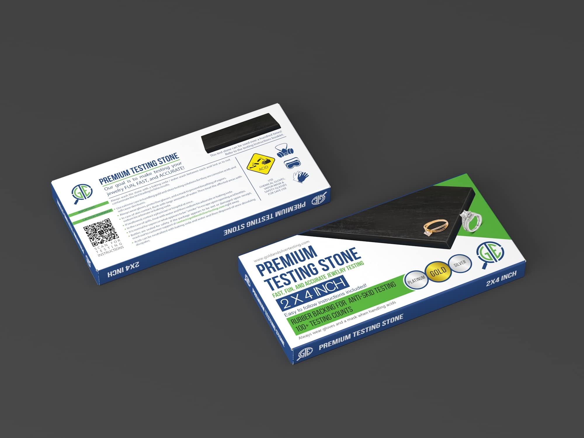 Gold Silver Jewelry Tester Appraisal Kit 10K 14K 18K 22K 24K Test Precious Metals 999 925 Scrap