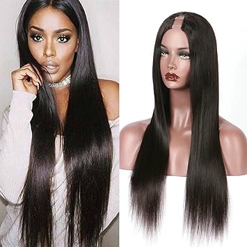 Amazon Com U Part Wigs Human Hair For Black Women Silky Straight