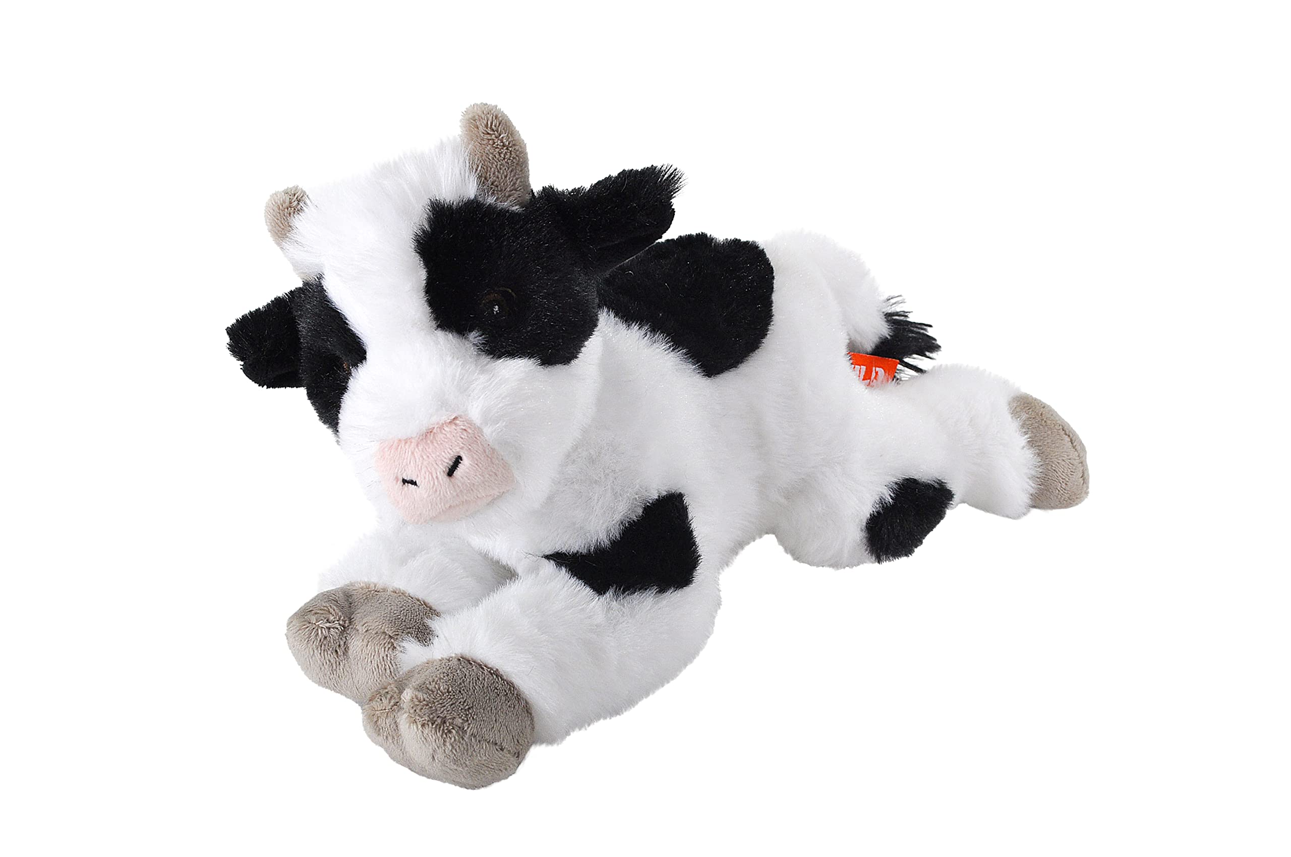 Wild Republic Ecokins Mini Cow, Stuffed Animal, 8 inches, Gift for Kids, Plush Toy, Made from Spun Recycled Water Bottles, Eco Friendly, Child’s Room Decor