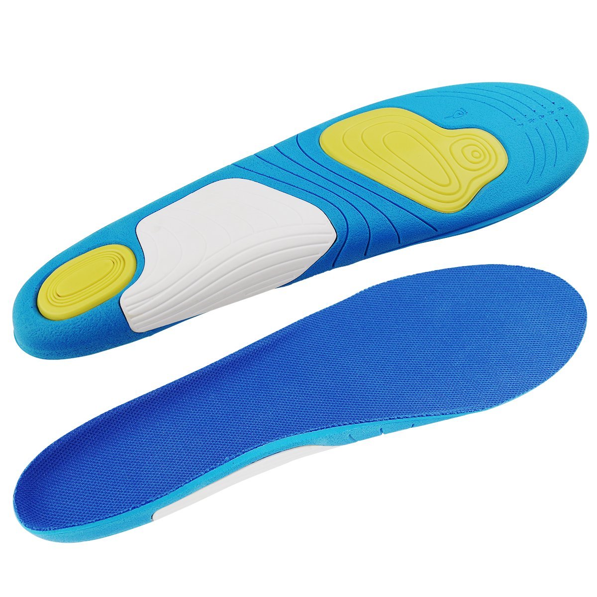 HLYOON PU Arch Support Sports Insoles/Inserts-Shock Absorption and Cushioning, Unisex, Size 9-14, 1 pair