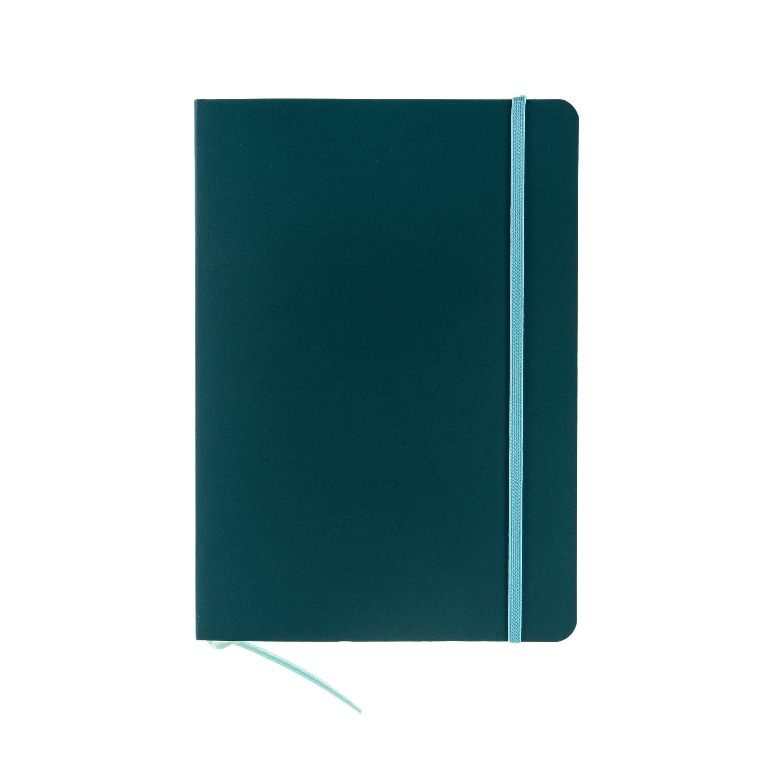 Fabriano 94758 Notebook with Elast Inspires Cop Fless Signed A5, 96 Fg, Green Dotted