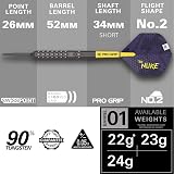 Target Darts Luke Littler G1 Steel Tip Darts 90% Tungsten 23G Swiss Points view 3