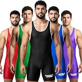 Exxact Sports Men's Wrestling Singlet, Wrestling Uniform | High Performance Powerlifting Singlet, Lightweight Compression Wrestling Singlets for Men for Gym, Training &amp; Competition