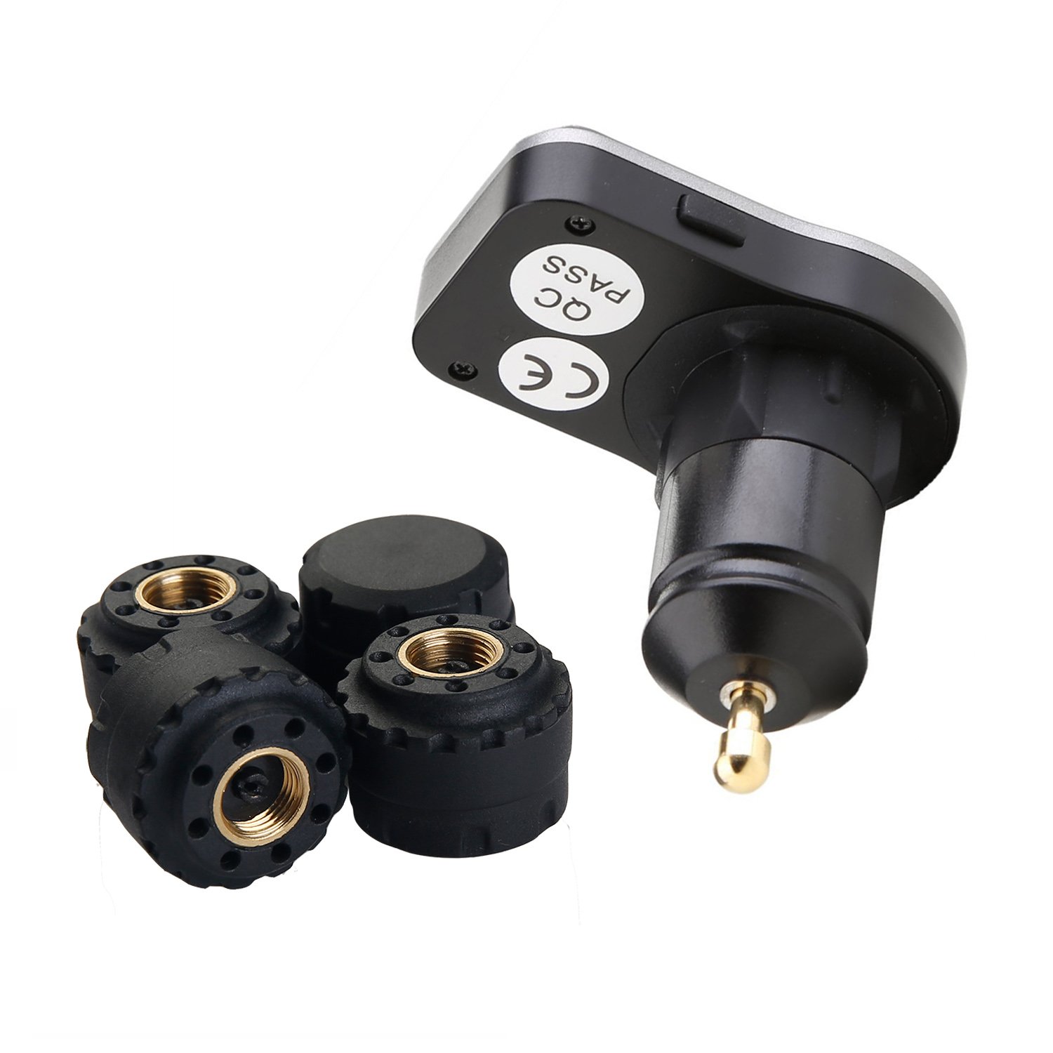 Vesafe Tire Pressure Monitoring System TPMS with 4 DIY External Cap