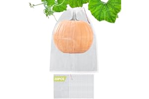 ENPOINT Fruit Protection Bags Large, 20pcs 23 x 16 inch Garden Insect Barrier Netting Bags with Drawstring, Plant Cover Bags for Tomatoes Fruit Trees Bananas Young Plants from Bugs Birds
