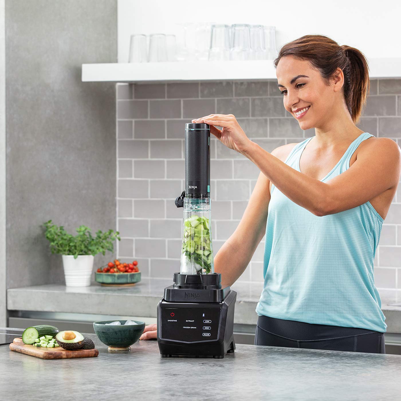 Ninja Blender and Food Processor [CT670UKV] Smart Screen Blender