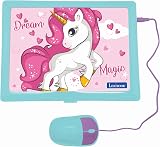 Lexibook Unicorn Educational Laptop French English 124 Activities Pink view 3