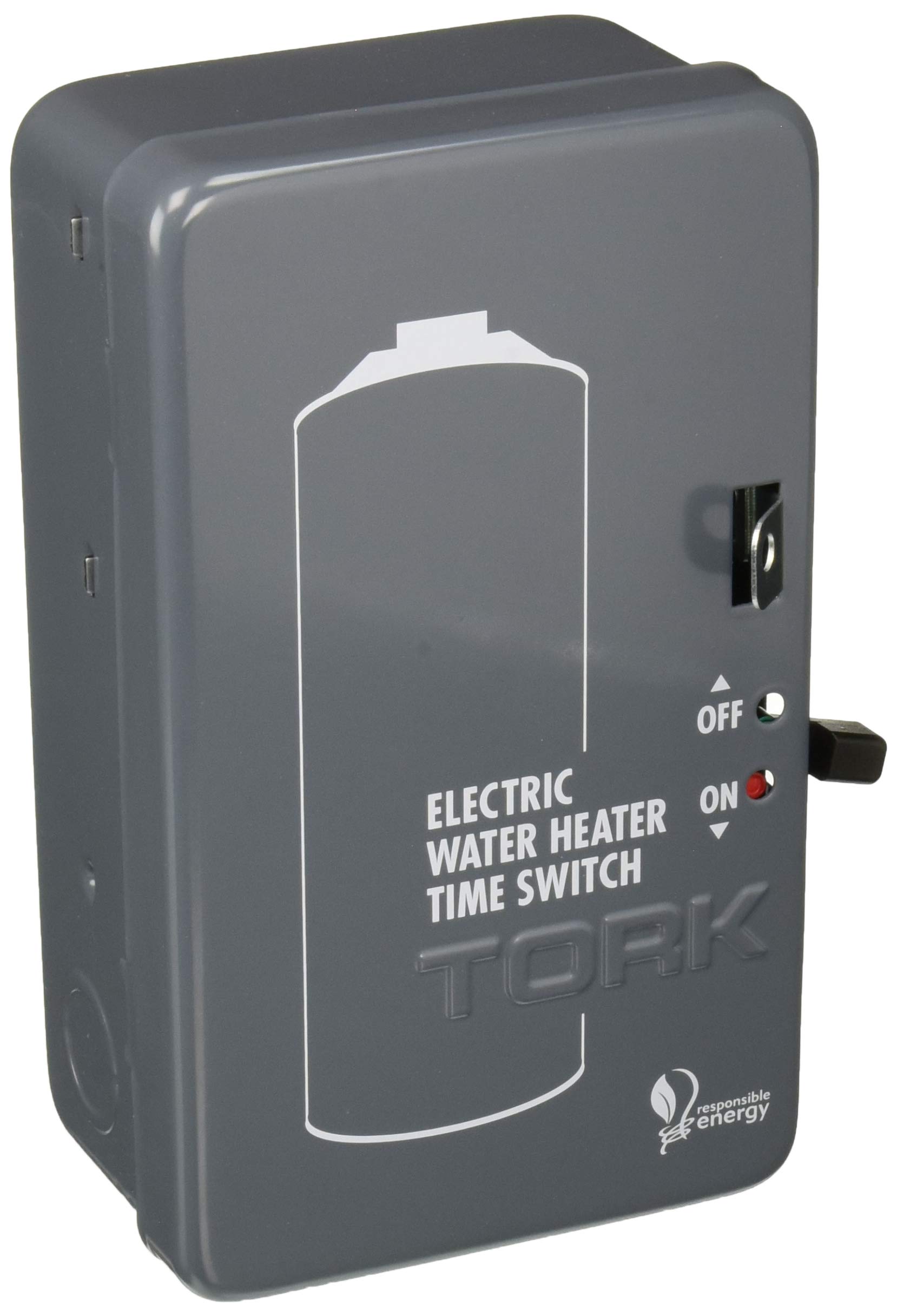 Photo 1 of Tork NSI WH2B Mechanical Water Heater Time Switch, 24-Hour, 208/250V, 40A, DPST , Gray