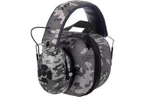 Bluetooth Ear Defenders 25dB,Noise Reduction Headphone with Hard Case,Wireless Integrated Microphone Hearing Protection,Recha