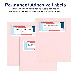 Avery Easy Peel Printable Address Labels, 1" x