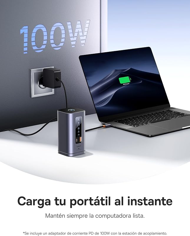 Spacemate 11 en 1 Docking Station con Adaptador 3 Monitores