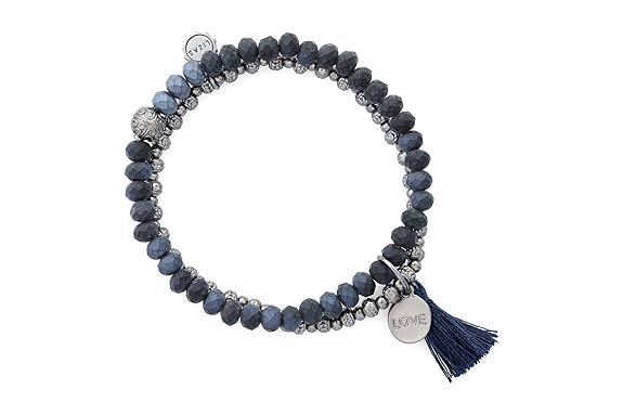 Lizas Armband Schmuckarmband zweireihig mit matten Perlen