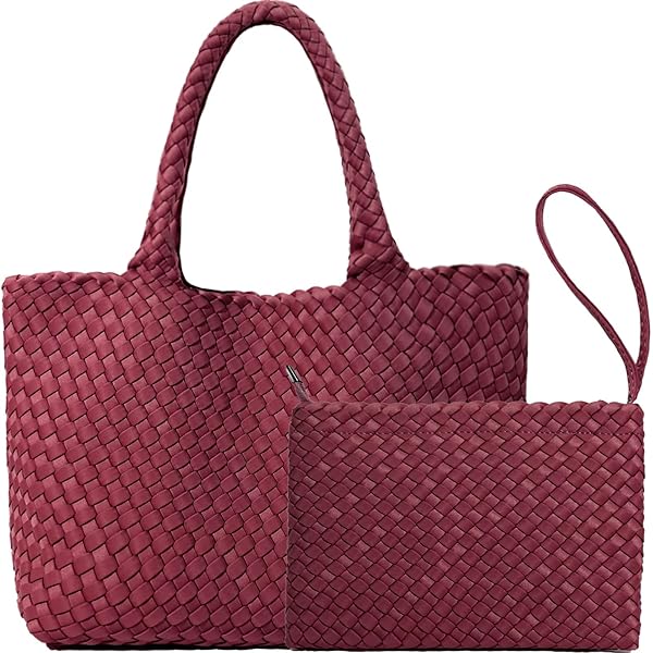 Amazon.com: LIKEBAG Woven Bag for Women, Large Neoprene Tote Bag