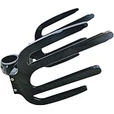 Black Wakeboard Tower Racks by Krypt, Quick Release Racks Removable from Tower in Minutes, Wakesurf, Kneeboard, Surfboard, Ski, Clamp 1 3/4, 1 7/8, 2, 2 1/4, 2 1/2 (Triple Wakesurf/Wakeboard Combo)