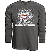 Blue 84 NBA Unisex-Adult NBA Officially Licensed Long Sleeve T-Shirt Ringspun Electric Black