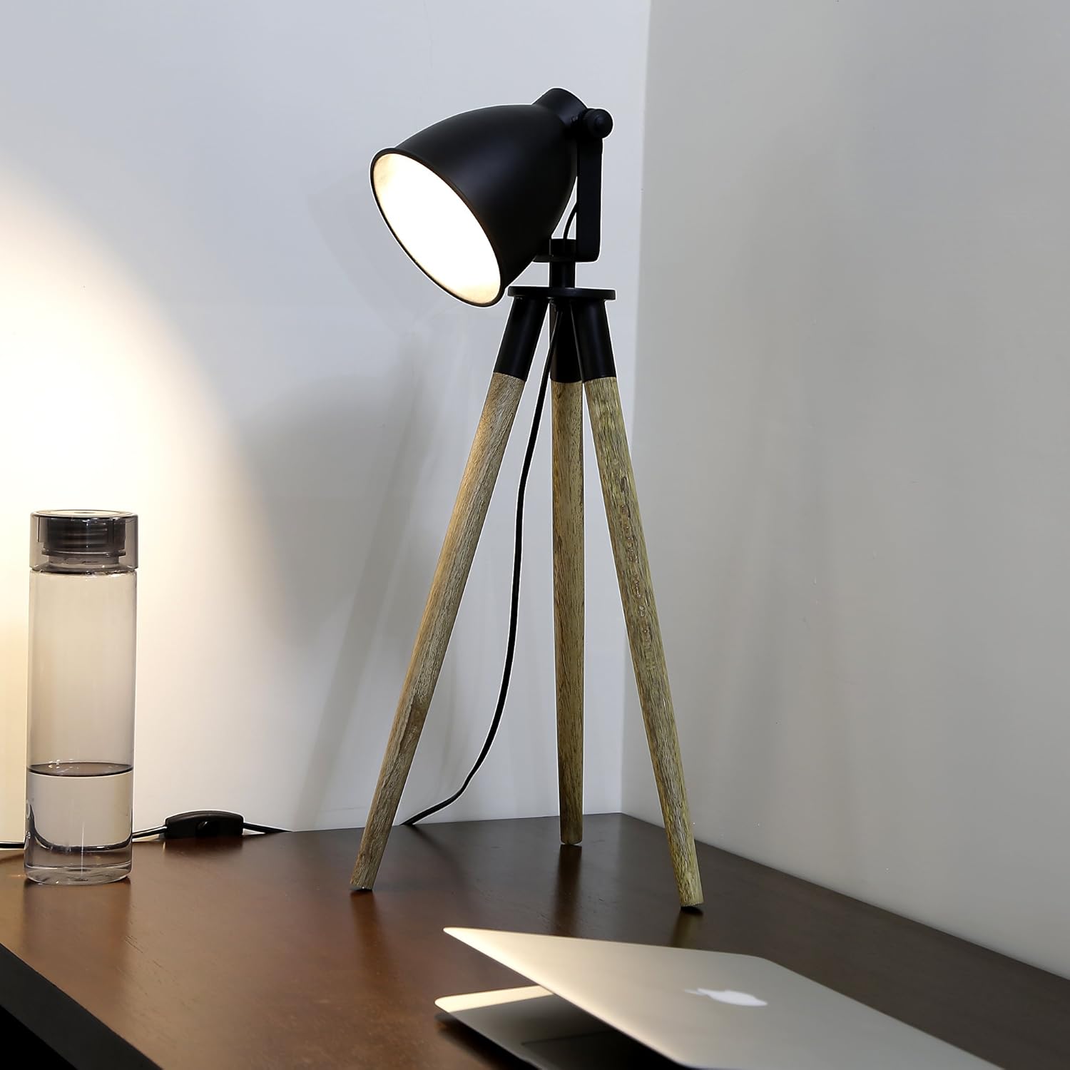 Buy Craftter Wooden Tripod Metal Focus Light Beautiful Decorative Table