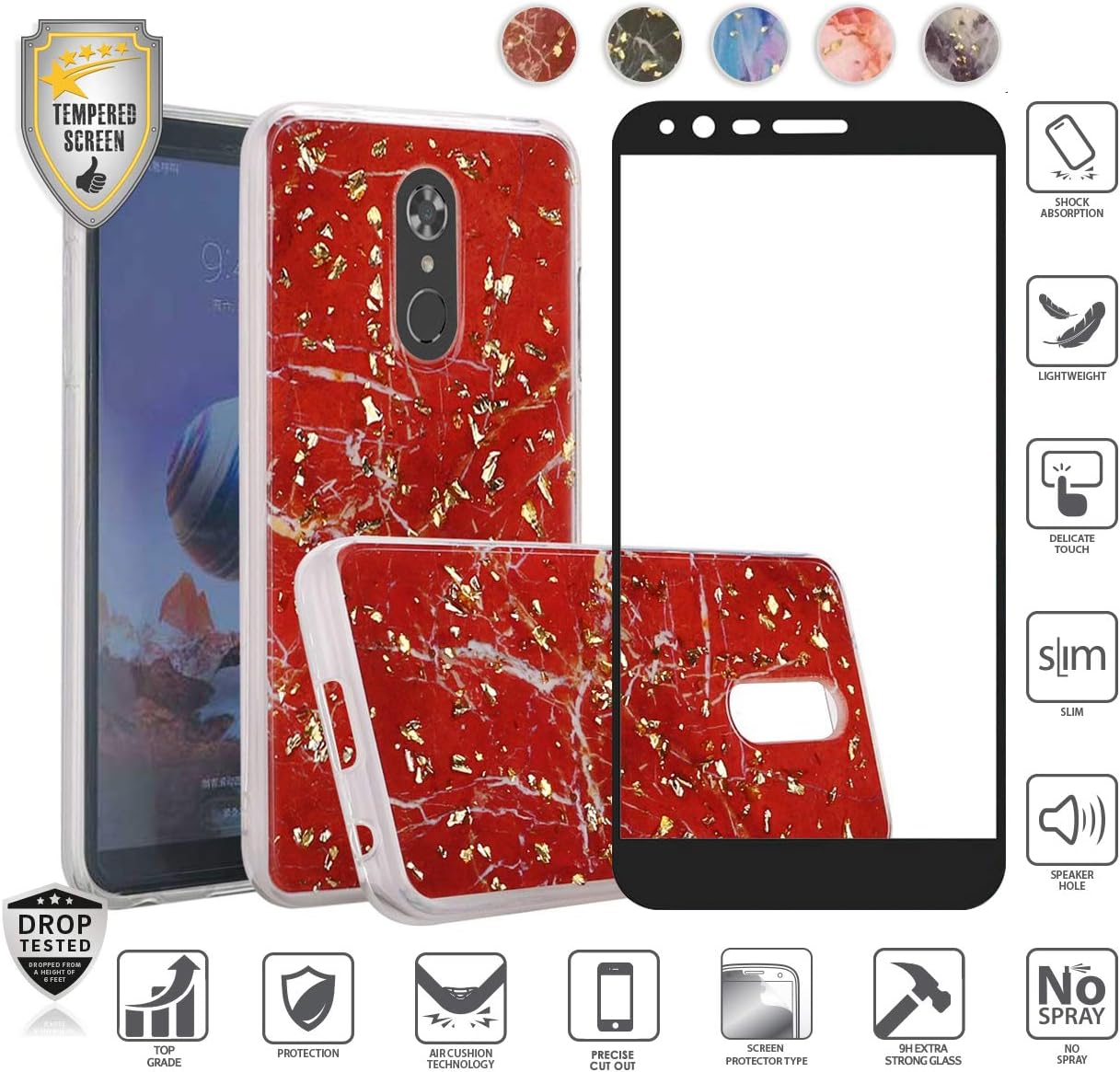 Best Lg Stylo 3 Case Marble Green