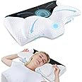 HOMCA Cervical Contour Memory Foam Pillow for Pain Relief, Orthopedic Neck Bed Pillow for Side Sleepers Back and Stomach