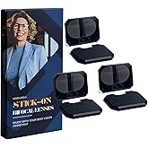 NOMEAROD 3 Pack Stick-On Bifocal Lenses for Sunglasses, Convert Sunglasses, Goggles into Magnified Reading Glasses Reuable, +150