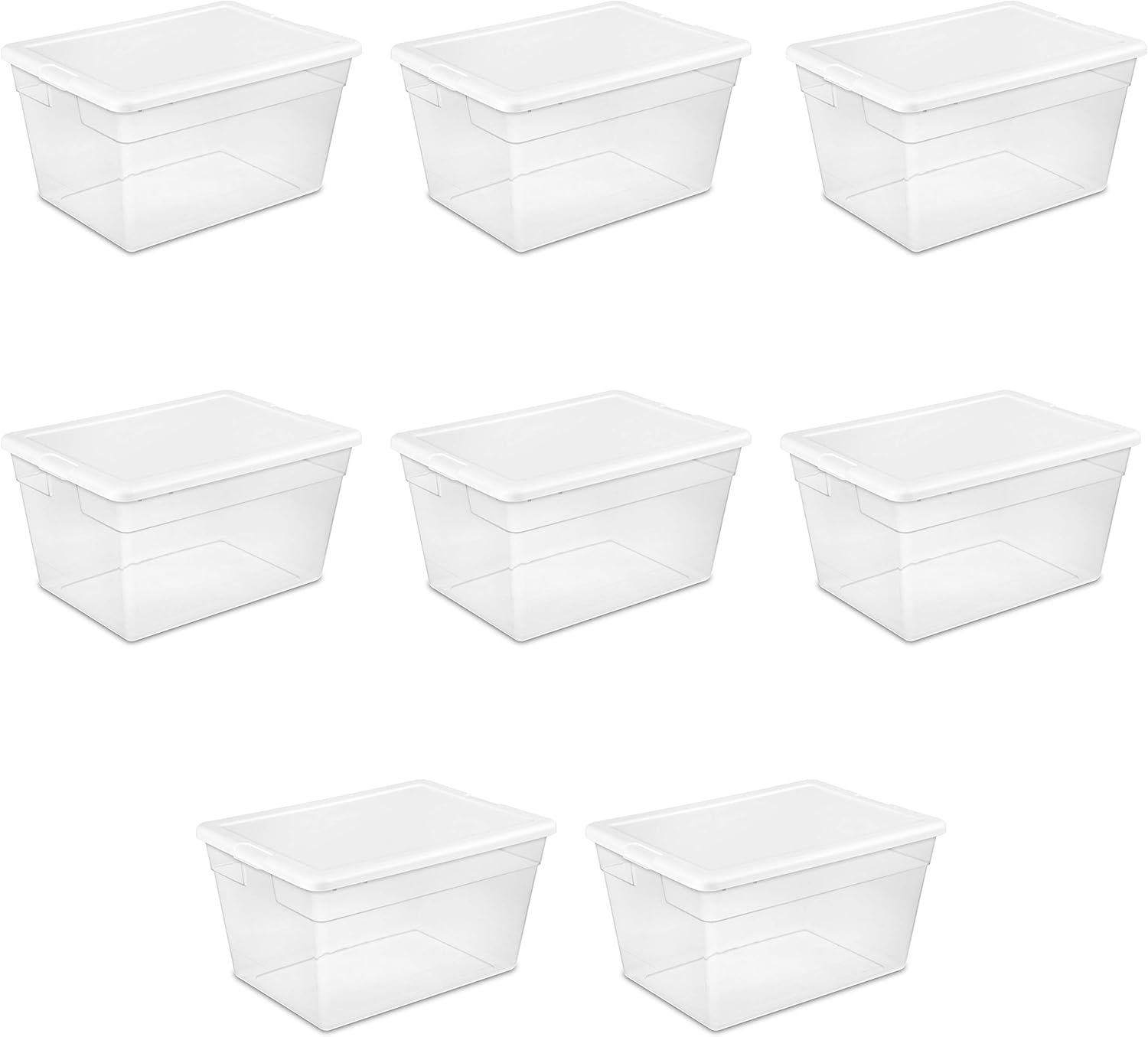 56 quart clear storage bin