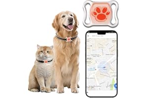WNRFG GPS Tracker for Dogs & Cats - No Monthly Fee, Waterproof Real-Time Tracking Collar for Pets,Kids,Luggage & Assets | 365-Day Battery Life | iOS & Android Compatible | Anti-Lost Device
